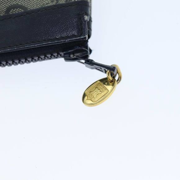 CELINE C Macadam Canvas Pouch Navy Auth bs14376 - Picture 8 of 16